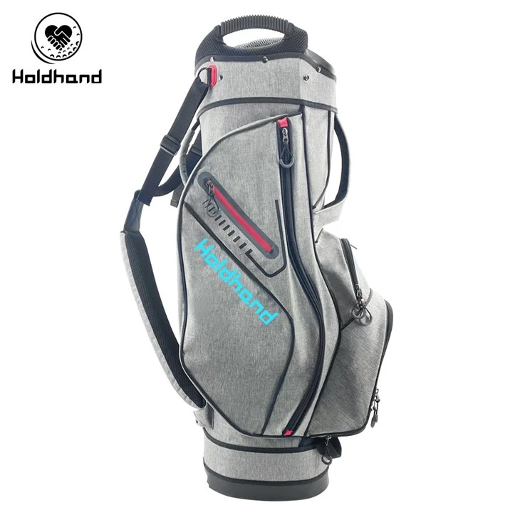 Versatile Golf Transport Pack Including 15 Segmented Club Slots, Solitary Putter Chamber, Seven Hexagonal Utility Pockets, Drink Chilling Enclave, Muscle-relaxing Strap, And Rainproof Covering.