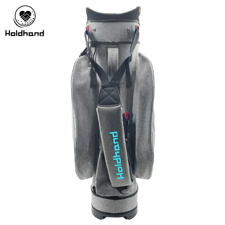 Versatile Golf Transport Pack Including 15 Segmented Club Slots, Solitary Putter Chamber, Seven Hexagonal Utility Pockets, Drink Chilling Enclave, Muscle-relaxing Strap, And Rainproof Covering.