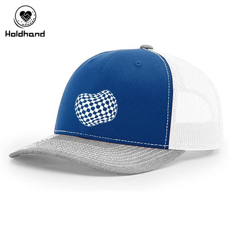 Blue Geometric Series Golf Hatte Custom Truck Hats