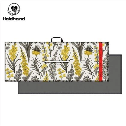 Enkeltsidet golfhåndklæde med blomstertryk med brugerdefineret logo