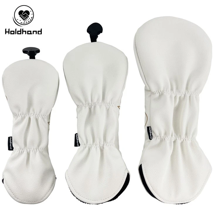 Golf Head Covers Set Skull Golf Club Covers For Driver Fairway Wood Hybrid Golf Headcovers Fit All Brand Golf Clubs - 3 Pack